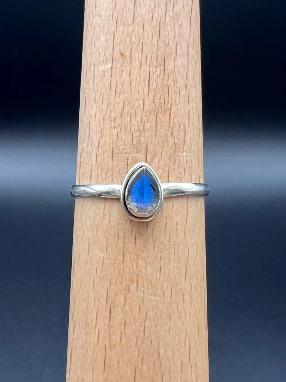 Sterling Silver Blue Moonstone Ring - Picture 5 of 5